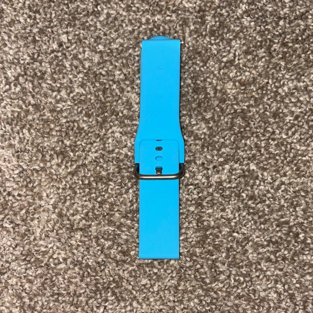 Blue Silicone Wristband Replacement Strap for Wearable Clips